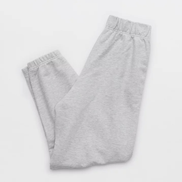 OFFLINE 95% cotton BY Aerie woMen's jetsettets Light Gray Joggers - Picture 3 of 3